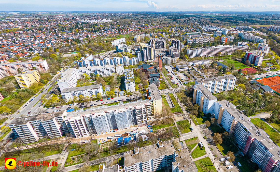 21.04.2023 - Baustelle der Großsanierung Kurt-Eisner-Straße in Neuperlach